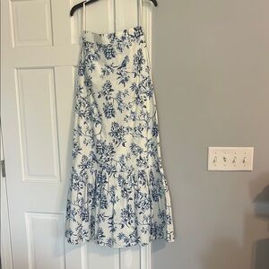 Antonio Melani Blue Toile Maxi Skirt